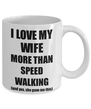 Load image into Gallery viewer, Speed Walking Husband Mug Funny Valentine Gift Idea For My Hubby Lover From Wife Coffee Tea Cup-Coffee Mug