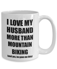 Load image into Gallery viewer, Mountain Biking Wife Mug Funny Valentine Gift Idea For My Spouse Lover From Husband Coffee Tea Cup-Coffee Mug