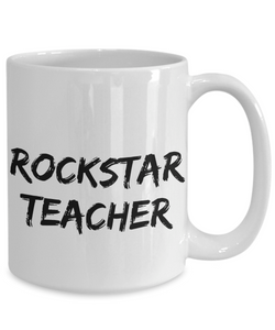 Rockstar Teacher Mug Rock Star Funny Gift Idea for Novelty Gag Coffee Tea Cup-[style]