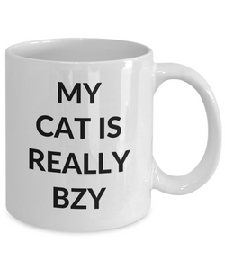 Bzy Cat Mug Funny Gift Idea for Novelty Gag Coffee Tea Cup-[style]