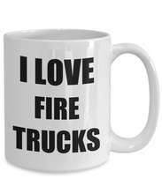Load image into Gallery viewer, I Love Firetruck Mug Funny Gift Idea Novelty Gag Coffee Tea Cup-[style]