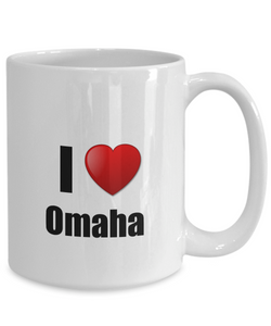 Omaha Mug I Love City Lover Pride Funny Gift Idea for Novelty Gag Coffee Tea Cup-Coffee Mug
