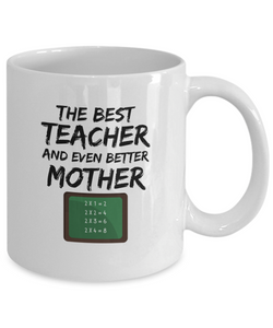 Funny Teacher Mom Mug Best Mother Coffee Cup-Coffee Mug