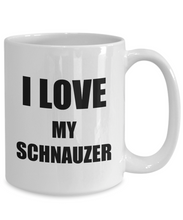 Load image into Gallery viewer, I Love My Schnauzer Mug Funny Gift Idea Novelty Gag Coffee Tea Cup-Coffee Mug