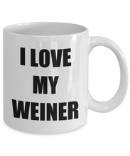 Load image into Gallery viewer, I Love My Weiner Mug Funny Gift Idea Novelty Gag Coffee Tea Cup-Coffee Mug