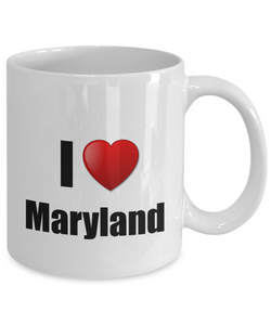 Maryland Mug I Love State Lover Pride Funny Gift Idea for Novelty Gag Coffee Tea Cup-Coffee Mug