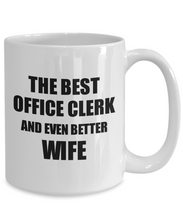 Load image into Gallery viewer, Office Clerk Wife Mug Funny Gift Idea for Spouse Gag Inspiring Joke The Best And Even Better Coffee Tea Cup-Coffee Mug