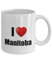 Load image into Gallery viewer, Manitoba Mug I Love State Lover Pride Funny Gift Idea for Novelty Gag Coffee Tea Cup-Coffee Mug