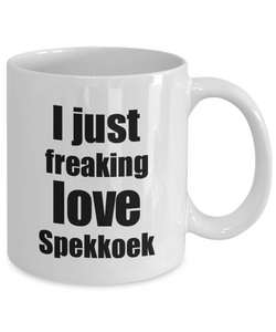 Spekkoek Lover Mug I Just Freaking Love Funny Gift Idea For Foodie Coffee Tea Cup-Coffee Mug