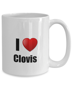 Clovis Mug I Love City Lover Pride Funny Gift Idea for Novelty Gag Coffee Tea Cup-Coffee Mug