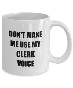 Clerk Mug Coworker Gift Idea Funny Gag For Job Coffee Tea Cup-Coffee Mug