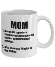 Load image into Gallery viewer, Mom Definition Mug Funny Gift Idea for Novelty Gag Coffee Tea Cup-Coffee Mug