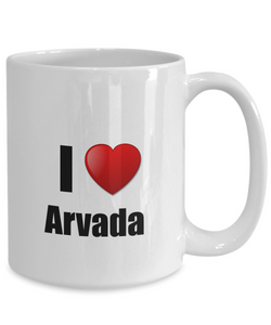 Arvada Mug I Love City Lover Pride Funny Gift Idea for Novelty Gag Coffee Tea Cup-Coffee Mug