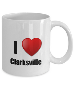 Clarksville Mug I Love City Lover Pride Funny Gift Idea for Novelty Gag Coffee Tea Cup-Coffee Mug