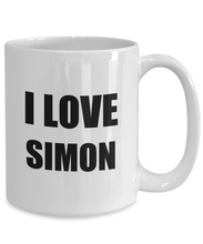 Load image into Gallery viewer, I Love Simon Mug Funny Gift Idea Novelty Gag Coffee Tea Cup-Coffee Mug