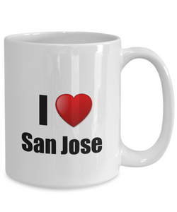 San Jose Mug I Love City Lover Pride Funny Gift Idea for Novelty Gag Coffee Tea Cup-Coffee Mug