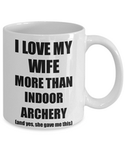 Load image into Gallery viewer, Indoor Archery Husband Mug Funny Valentine Gift Idea For My Hubby Lover From Wife Coffee Tea Cup-Coffee Mug