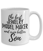Load image into Gallery viewer, Jewelry Model Maker Son Funny Gift Idea for Child Coffee Mug The Best And Even Better Tea Cup-Coffee Mug
