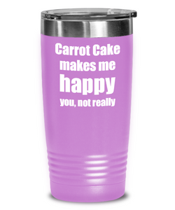 Carrot Cake Cocktail Tumbler Lover Fan Funny Gift Idea For Friend Alcohol Mixed Drink Coffee Tea Insulated Cup With Lid-Tumbler