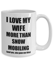 Load image into Gallery viewer, Snow Mobiling Husband Mug Funny Valentine Gift Idea For My Hubby Lover From Wife Coffee Tea Cup-Coffee Mug