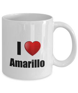 Amarillo Mug I Love City Lover Pride Funny Gift Idea for Novelty Gag Coffee Tea Cup-Coffee Mug