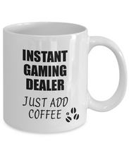 Load image into Gallery viewer, Gaming Dealer Mug Instant Just Add Coffee Funny Gift Idea for Coworker Present Workplace Joke Office Tea Cup-Coffee Mug