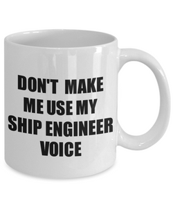 Ship Engineer Mug Coworker Gift Idea Funny Gag For Job Coffee Tea Cup Voice-Coffee Mug