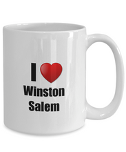 Load image into Gallery viewer, Winston Salem Mug I Love City Lover Pride Funny Gift Idea for Novelty Gag Coffee Tea Cup-Coffee Mug