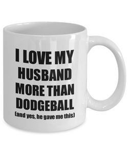 Dodgeball Wife Mug Funny Valentine Gift Idea For My Spouse Lover From Husband Coffee Tea Cup-Coffee Mug