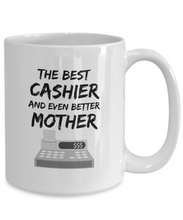 Load image into Gallery viewer, Cashier Mom Mug Best Mother Funny Gift for Mama Novelty Gag Coffee Tea Cup-Coffee Mug