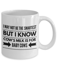 Load image into Gallery viewer, Funny Vegan Mug - Cows Milk Is For Baby Cows-Coffee Mug