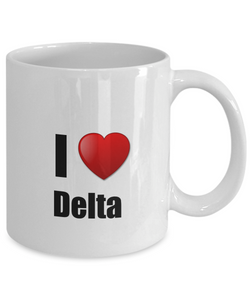 Delta Mug I Love City Lover Pride Funny Gift Idea for Novelty Gag Coffee Tea Cup-Coffee Mug