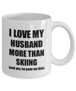 Skiing Wife Mug Funny Valentine Gift Idea For My Spouse Lover From Husband Coffee Tea Cup-Coffee Mug