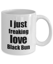 Load image into Gallery viewer, Black Bun Lover Mug I Just Freaking Love Funny Gift Idea For Foodie Coffee Tea Cup-Coffee Mug