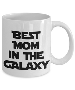 Best Mom in the Galaxy Mug Funny Gift for Nerd Sci-Fi Lover Star Fantasy Fan Coffee Tea Cup-Coffee Mug