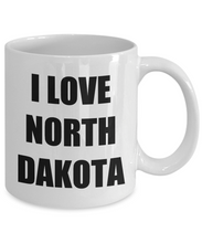 Load image into Gallery viewer, I Love North Dakota Coffee Mug Funny Gift Idea Novelty Gag Coffee Tea Cup-Coffee Mug