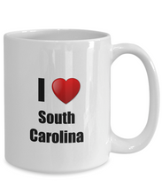 Load image into Gallery viewer, South Carolina Mug I Love State Lover Pride Funny Gift Idea for Novelty Gag Coffee Tea Cup-Coffee Mug