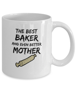 Funny Baker Mom Mug Best Mother Funny Gift Coffee Cup-Coffee Mug