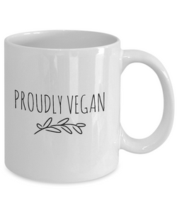 Proudly Vegan Mug-Coffee Mug