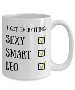 Leo Astrology Mug Lion Astrological Sign Sexy Smart Funny Gift for Humor Novelty Ceramic Tea Cup-Coffee Mug