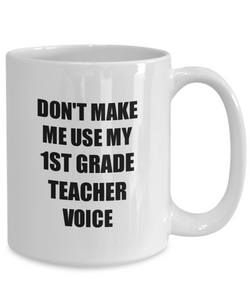 1st Grade Teacher Mug Coworker Gift Idea Funny Gag For Job Coffee Tea Cup-Coffee Mug