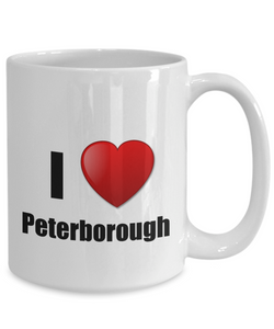 Peterborough Mug I Love City Lover Pride Funny Gift Idea for Novelty Gag Coffee Tea Cup-Coffee Mug