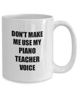 Piano Teacher Mug Coworker Gift Idea Funny Gag For Job Coffee Tea Cup-Coffee Mug