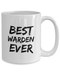 Warden Mug Best Ever Funny Gift for Coworkers Novelty Gag Coffee Tea Cup-Coffee Mug