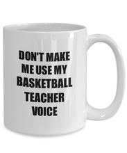 Load image into Gallery viewer, Basketball Teacher Mug Coworker Gift Idea Funny Gag For Job Coffee Tea Cup-Coffee Mug