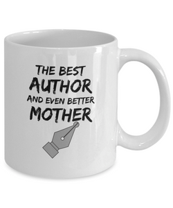 Author Mom Mug Best Mother Funny Gift for Mama Novelty Gag Coffee Tea Cup-Coffee Mug