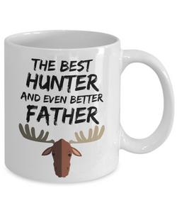 Hunter Dad Mug - Best Deer Hunter Father Ever - Funny Gift for Moose Hunter Daddy-Coffee Mug