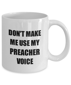 Preacher Mug Coworker Gift Idea Funny Gag For Job Coffee Tea Cup-Coffee Mug