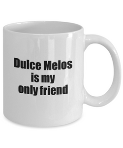 Funny Dulce Melos Mug Is My Only Friend Quote Musician Gift for Instrument Player Coffee Tea Cup-Coffee Mug