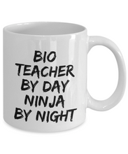 Load image into Gallery viewer, Bio Teacher By Day Ninja By Night Mug Funny Gift Idea for Novelty Gag Coffee Tea Cup-[style]